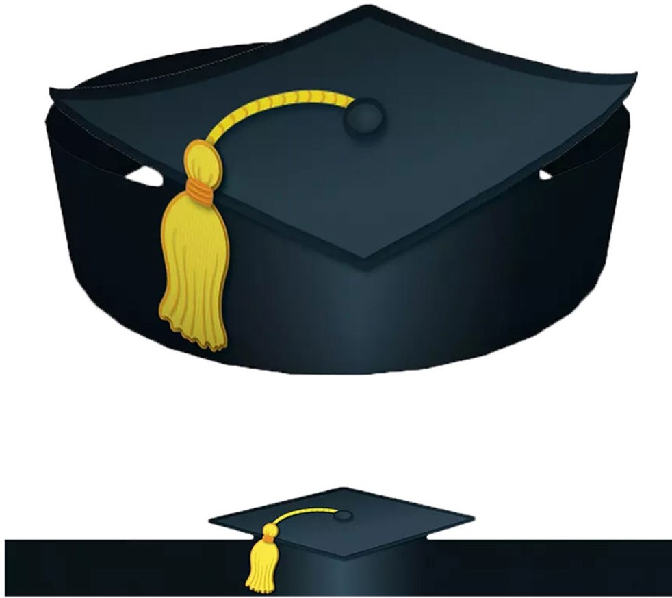 Graduation Crowns (30 pcs)(23.5''x4'')(59.6cmx10cm)