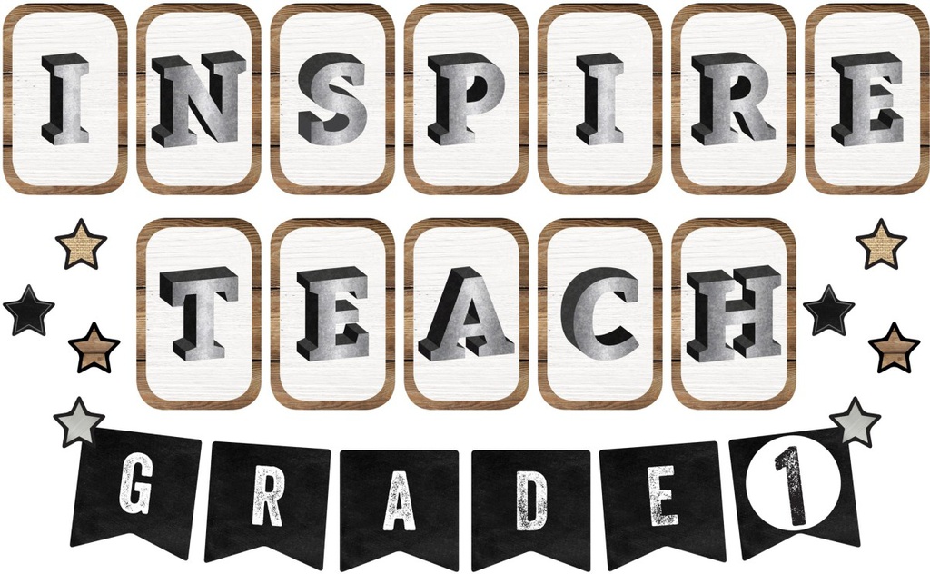 Industrial Chic Inspiration Mini BB set Sayings School Girl Style (35pcs)