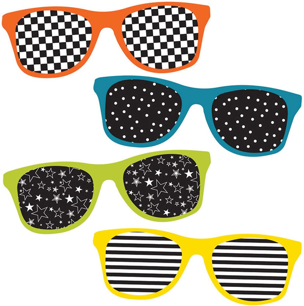 School Pop Sunglasses Mini  Accents  asst. (3.75''x1.5''(9.2cmx3.8cm) (33 pcs)