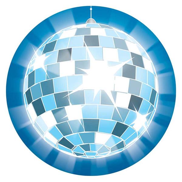 Disco Ball Two-Sided Decoration  (38cm)