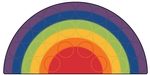 RAINBOW ROWS SEMI-CIRCLE 6'x12'( 1.83m x 3.66m)