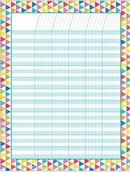 Rustic Triangles Incentive Chart (55cmx 43cm)