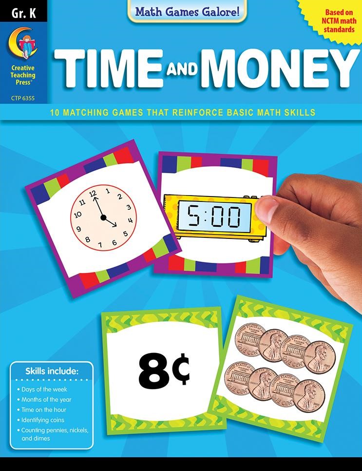 Math Games Galore: Time and Money, (Gr:K)