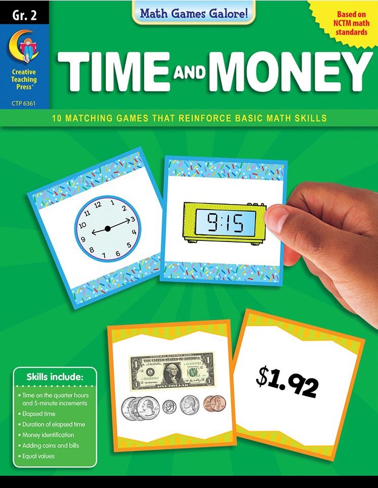 Math Games Galore: Time and Money, (Gr:2)