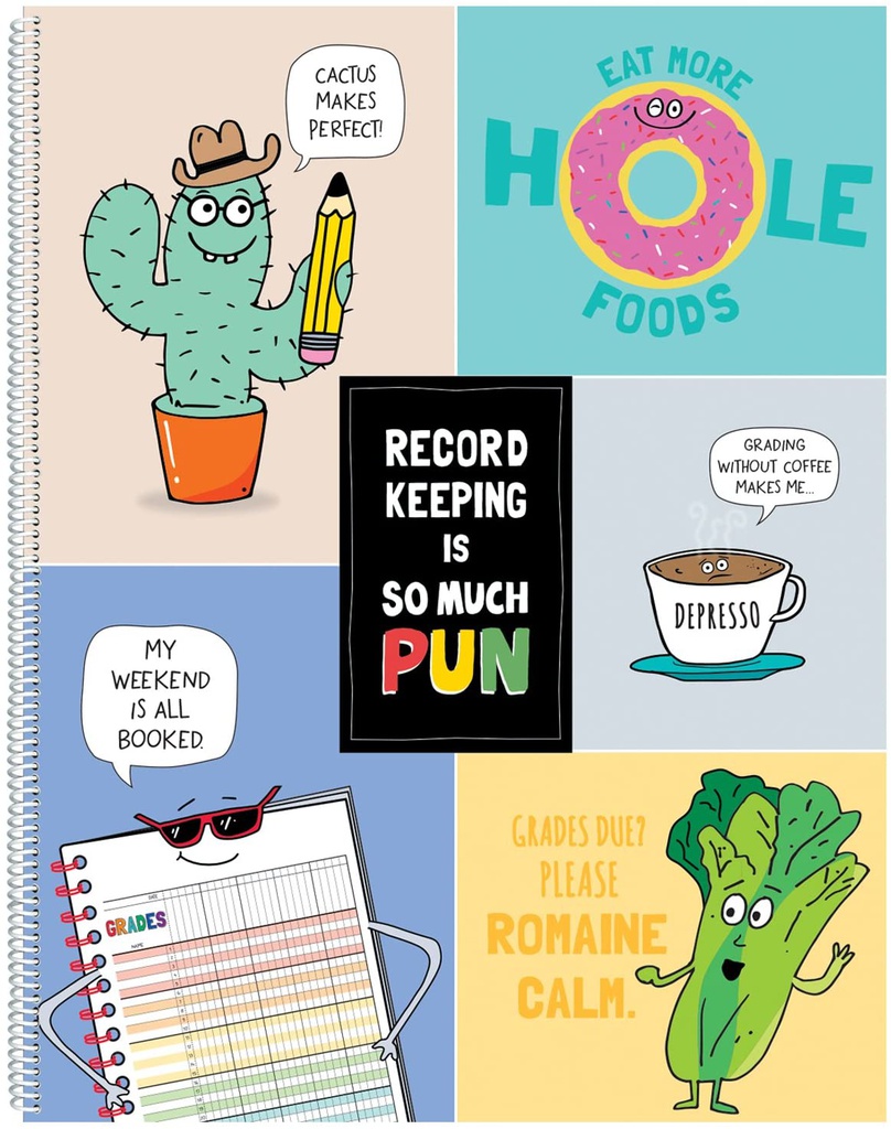 SO MUCH PUN! RECORD BOOK (8.5''x11'')(21.5cmx27.9cm) (64 pgs)