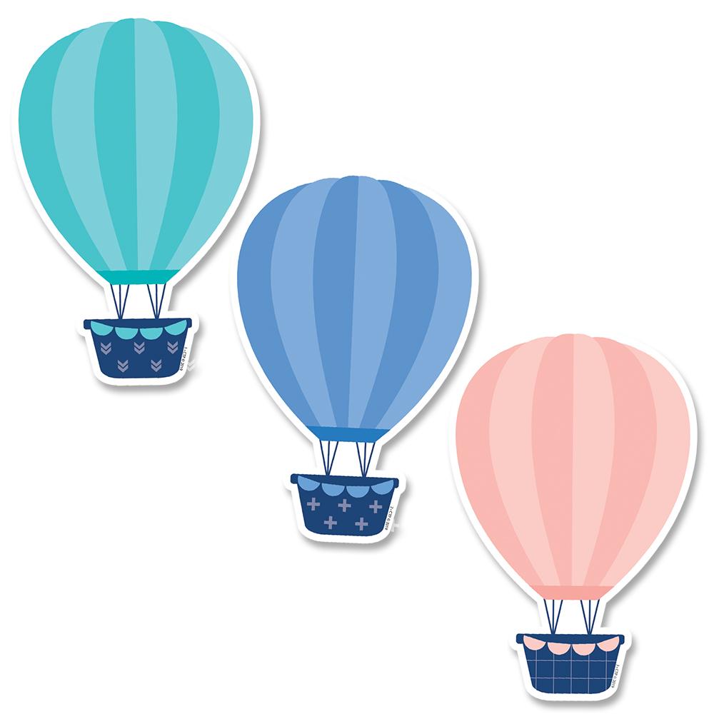 CALM &amp; COOL HOT AIR BALLOONS (6&quot;(15.24cm) ACCENTS (36pcs)