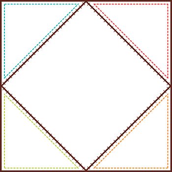 Quilt Squares Design  Accents Single design (5.3''(13.5cm) (36 pcs)