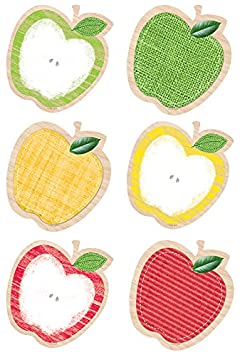 Upcycle Style Apples Jumbo Accents 10&quot;x 9.5&quot; (26cm x 24 cm) (12 pcs)