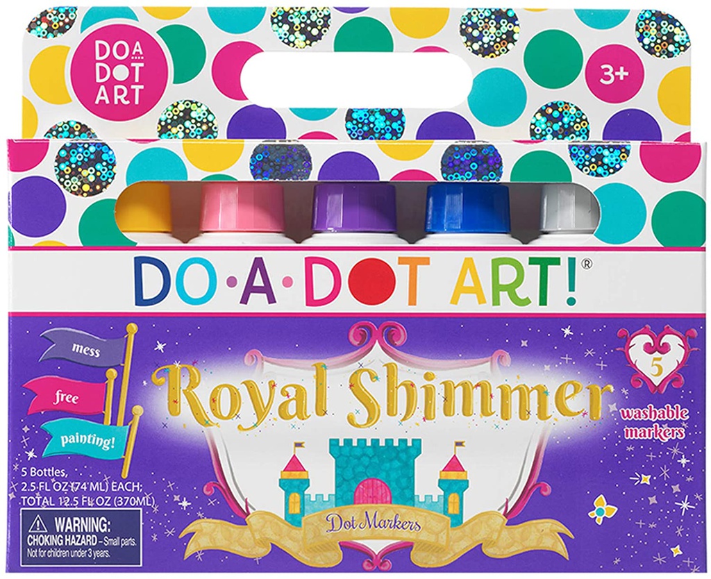 DO A DO A DOT ART SHIMMERS 5 PK (2.5 oz bottles) WASHABLE