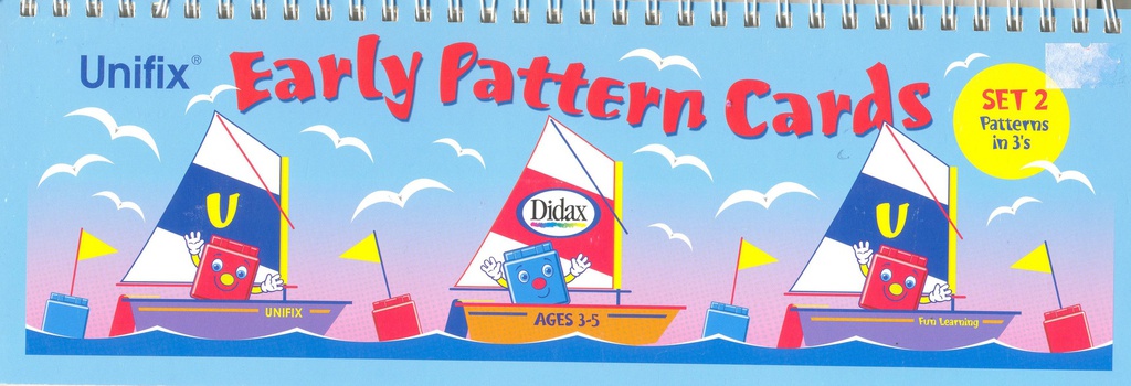 Unifix Early Pattern Book 2 Ages:3-5+ (12pcs)(30cmx10cm)