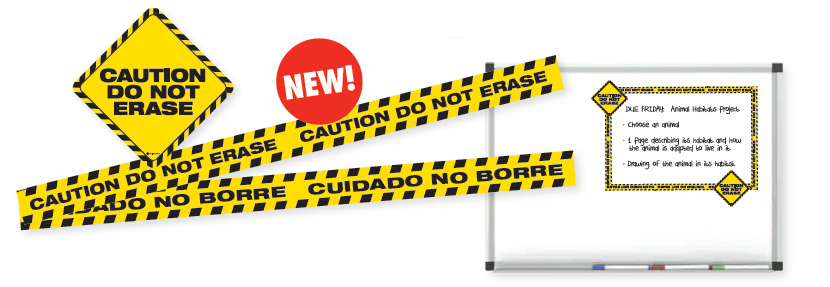 CAUTION DO NOT ERASE (9SET) (4strips)