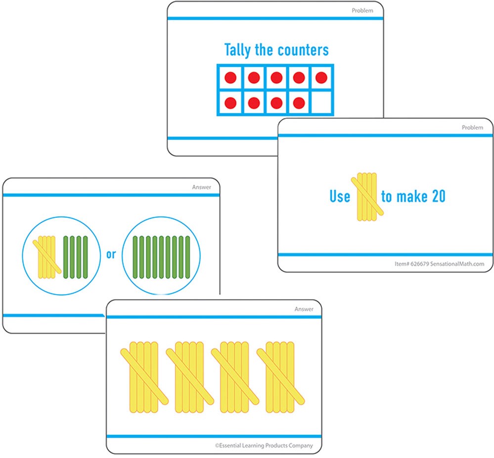 MATH HANDS-ON TALLY MARKS CARDS GR K