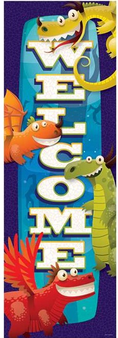 Dragon Welcome! Banner (47.6''x3.5'')(121cmx9cm) (1pc)