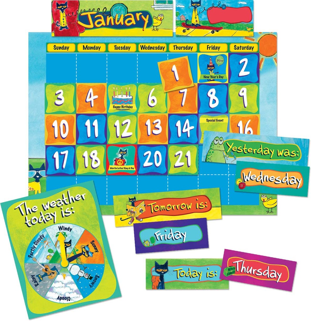 Pete the Cat® Calendar Kit (90pcs)