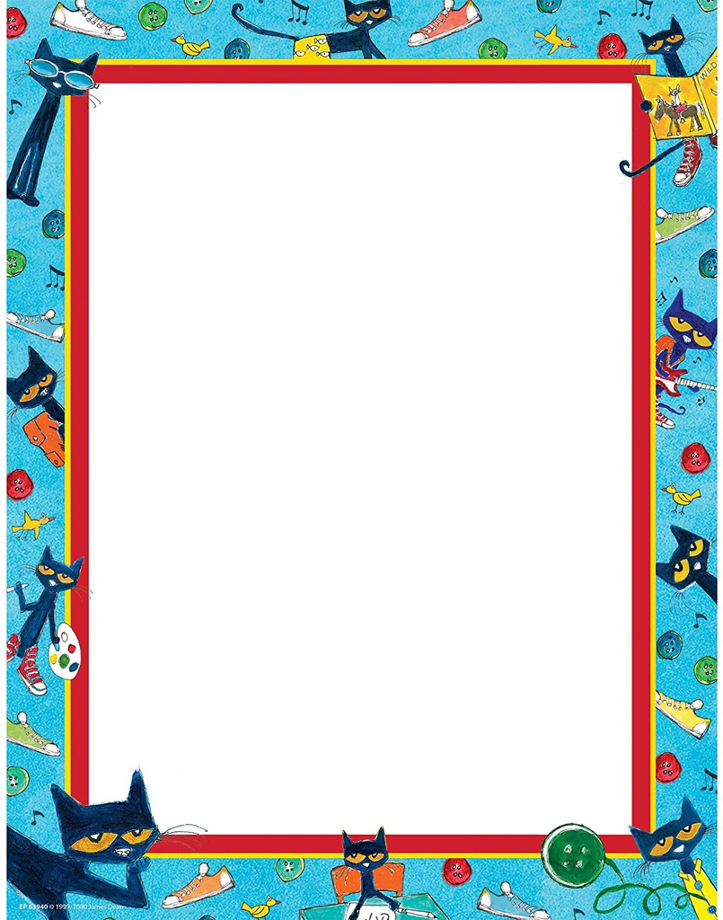 Pete the Cat Computer Paper ( 8.5&quot; x 11'')(21.5cmx27.9cm)(50sheets)