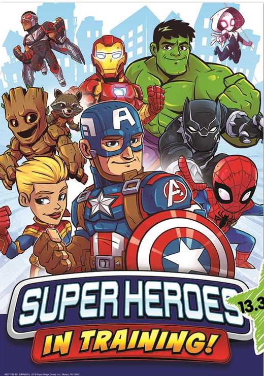 MARVEL SUPER HERO TRAINING POSTER (13.3''X19''(33.7cmx48cm)