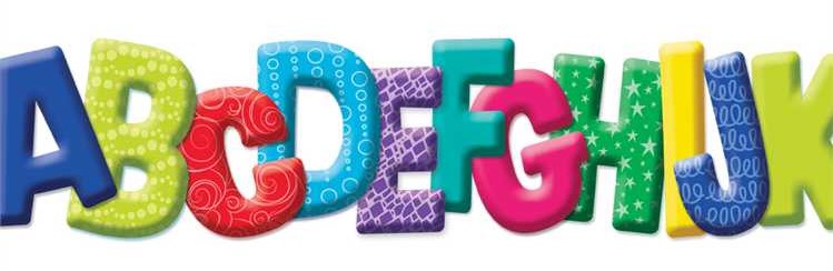 COLOR MY WORLD ABC DIECUT EXTRA-WIDE BORDER (37'x3.25&quot;)  (11.25m x 8.25cm)