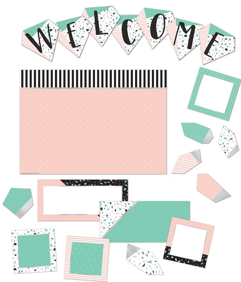 WELCOME BULLETIN BOARD SET SIMPLY SASSY (22pcs)