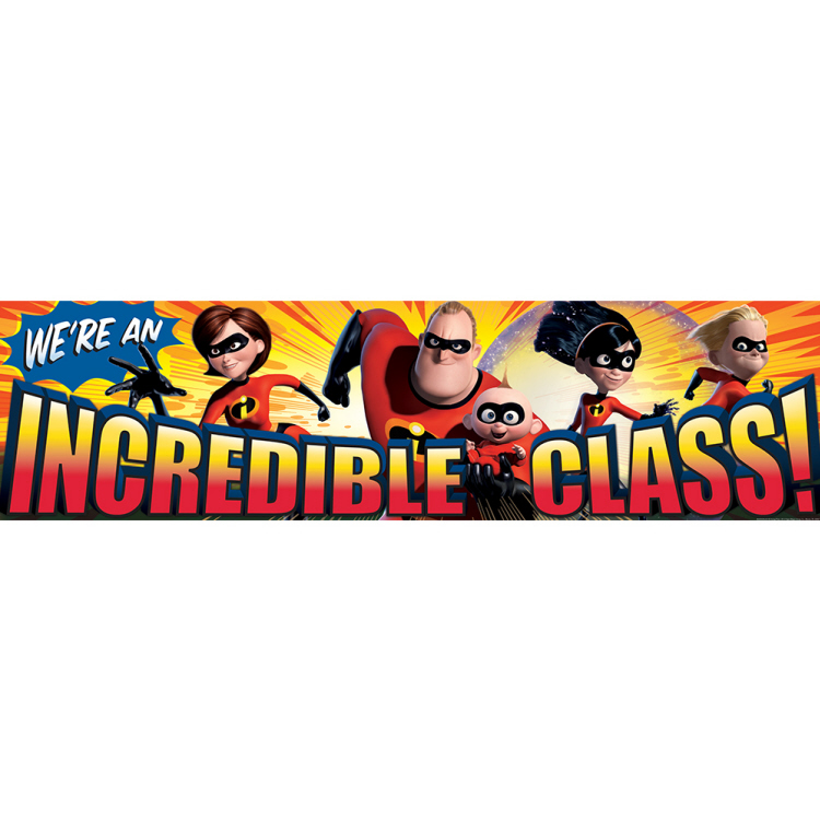 INCREDIBLES INCREDIBLE CLASS CLASSROOM BANNER (4ft=1.2m) (1pc)