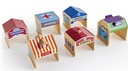 Community Buildings: Set of 6 Wooden Toys