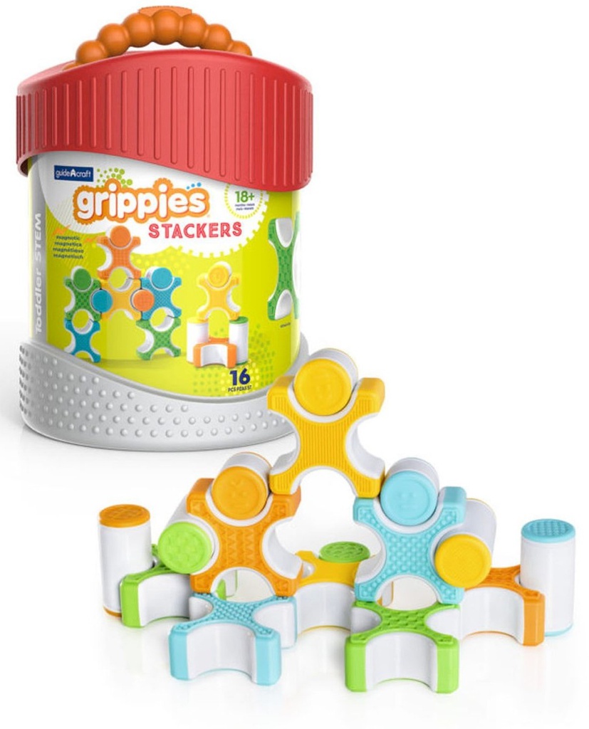 GRIPPIES STACKERS Sensory and magnetic(16pcs) SET (18+months)