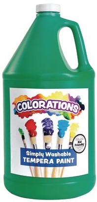 SIMPLY WASHABLE TEMPERA GALLON (128oz=3.7L) GREEN