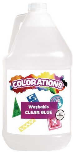 COLORATIONS WASHABLE CLEAR GLUE- GALLON