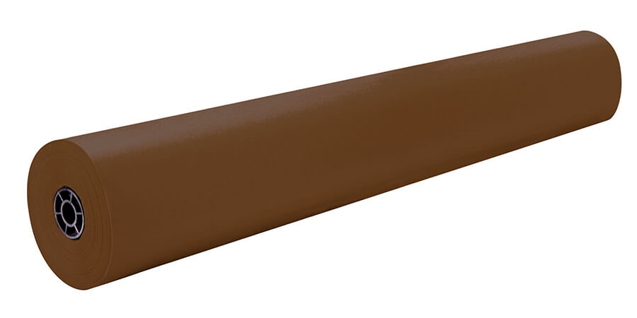 RAINBOW KRAFT 36&quot;x1000' (91.4cm x 304.8m) BROWN- 1