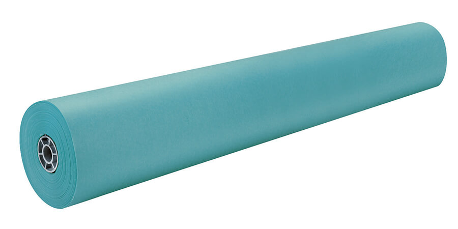 RAINBOW KRAFT 36&quot;x1000' (91.4cm x 304.8m) AQUA BLUE