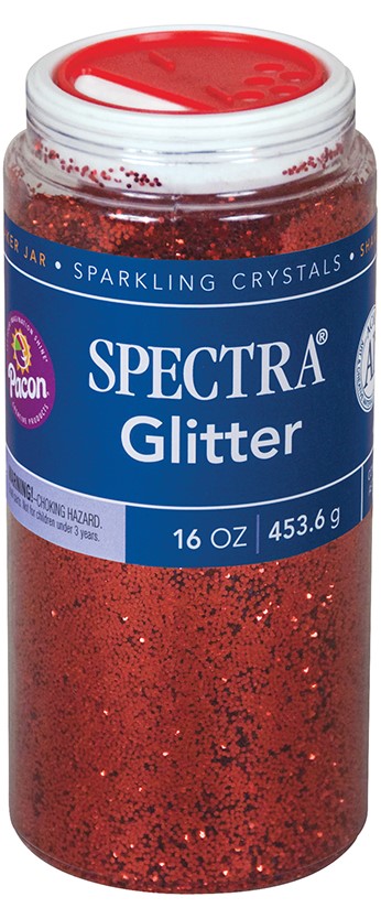 GLITTER 1LB(453.6g) RED