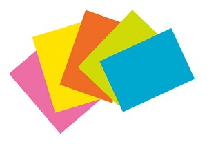 INDEX CARD SUPERBRIGHT ASST 4''X6''(10cmx15.2cm) PLAIN