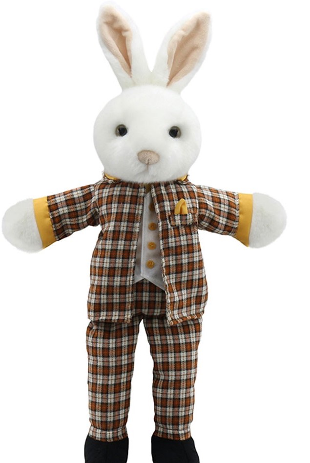 DRESSED ANIMAL PUPPETS MR RABBIT (18''-47cm)(1+yrs)