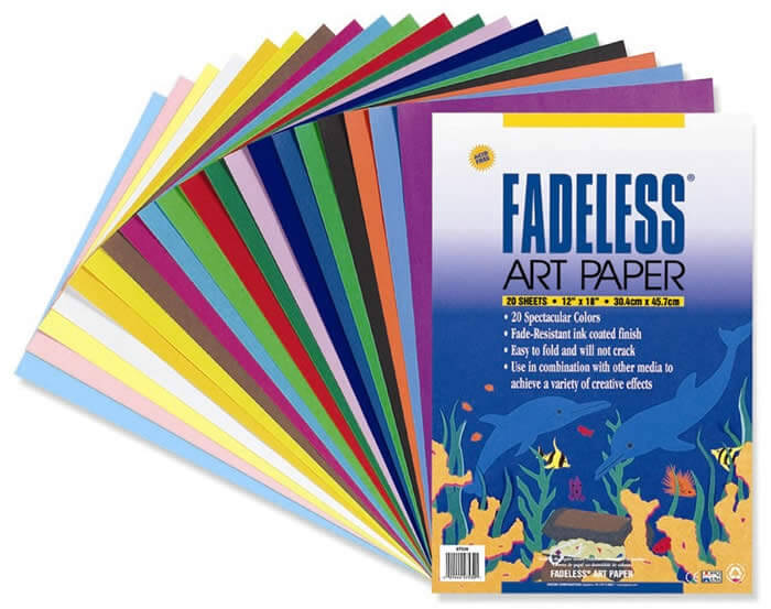 FADELESS (12''X18'') ASST SHEETS (30.4cmx 45.7cm)(20CT)