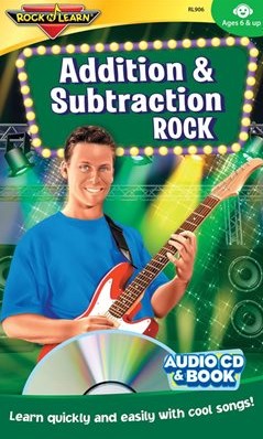 Addition &amp; Subtraction Rock CD &amp; Activity Book (6+yrs)  (32 pg books)