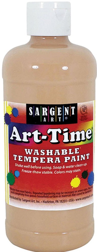 PEACH ART-TIME WASHABLE PAINT 16oz(473.17ml)