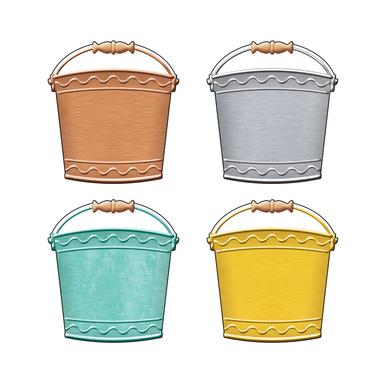 I  Metal Buckets Mini Accents (3'' (7.5cm) (36 pcs)