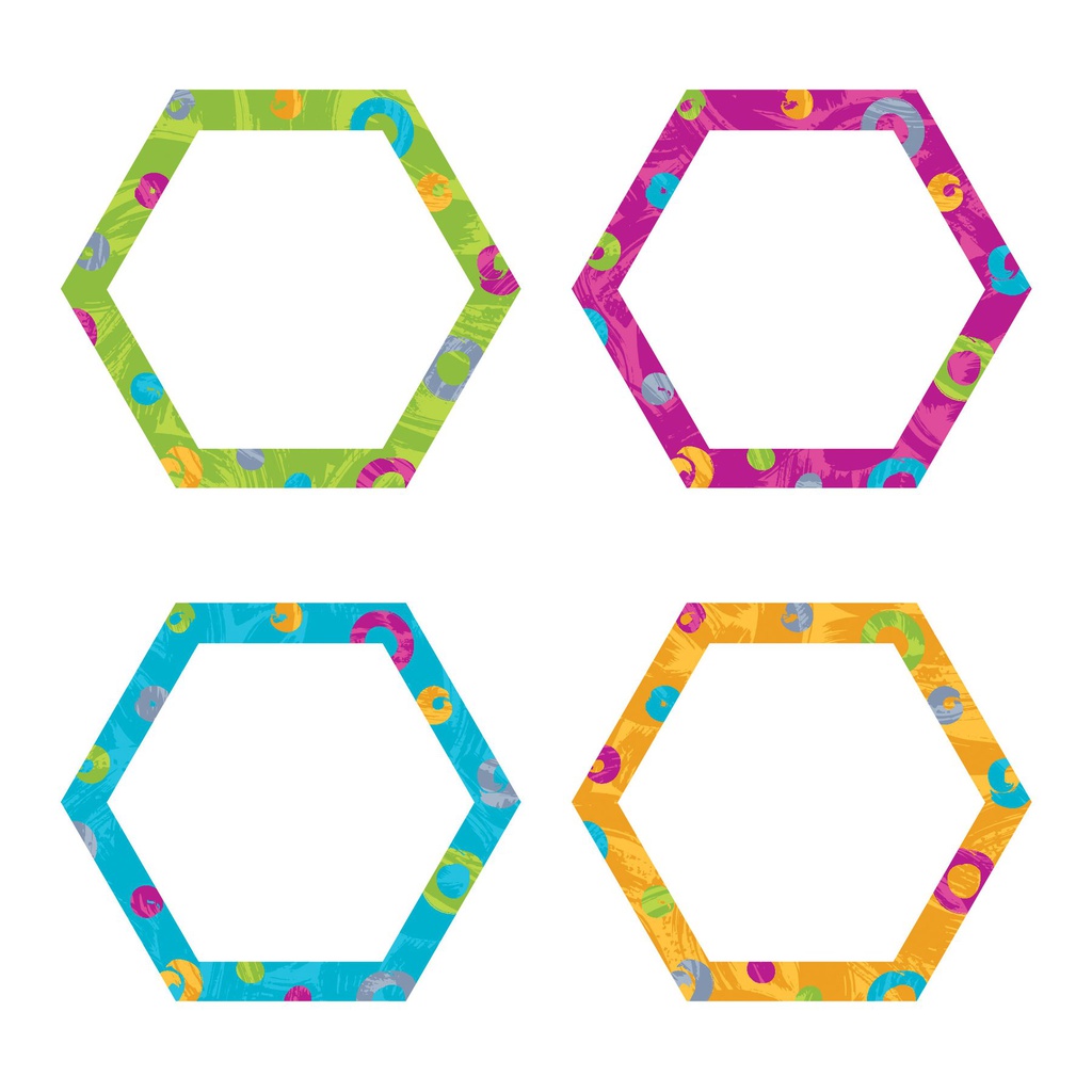 Color Harmony Hexa-swirls Mini Accents Variety pack (3'' (7.6cm) (36 pcs)