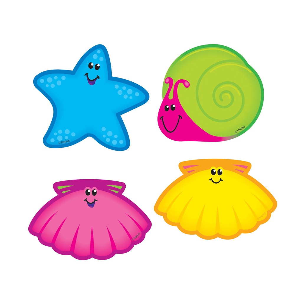 Seashore Friends Mini Accents (3'' (7.5cm) (36 pcs)