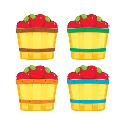 Apple Baskets Mini Accents (6 designs/6 each 3''(7.5cm) (36 pcs)