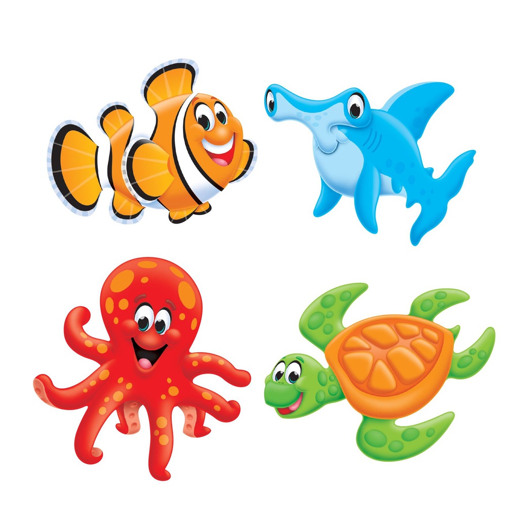 Sea Buddies Mini Accents Variety pack (36 pcs) (3&quot; (7.6 cm)