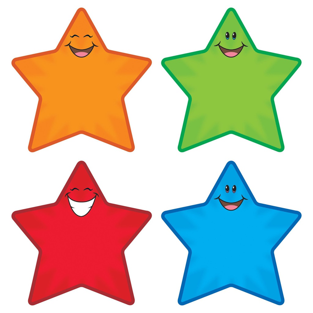 Star Smiles accents (5.5&quot; (14 cm) (36 pcs)