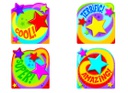 Praise Words 'n Stars Clips Accents (4 Designs)(36Pcs) (6&quot;-15 cm)