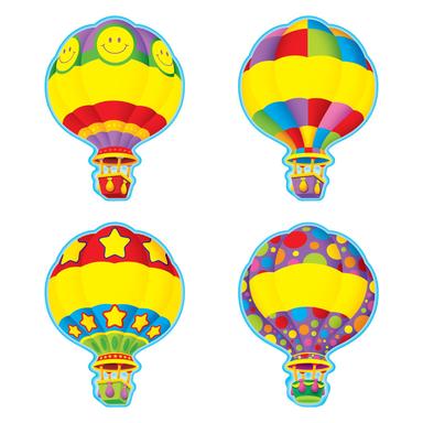 Hot Air Balloons  Accents (6 Designs (6''(15.2cm) (36 pcs)