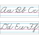 Basic Alphabet Zaner-Bloser Cursive (8''(20.3cm) 18ft (15pcs)