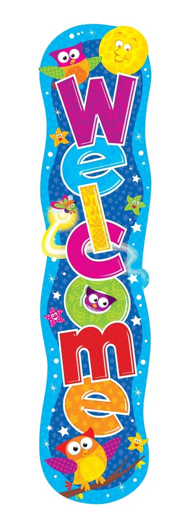 Welcome! Owl-Stars! Banner (5ft=1.5m) (1pc)