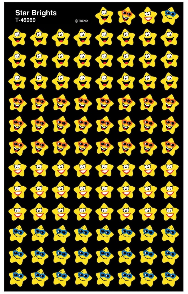 Star Brights (8sheets)(800stickers)(0.4''-1cm)