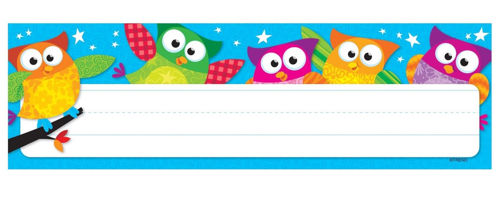 Owl-Stars! Nameplates ( 36 pkg)