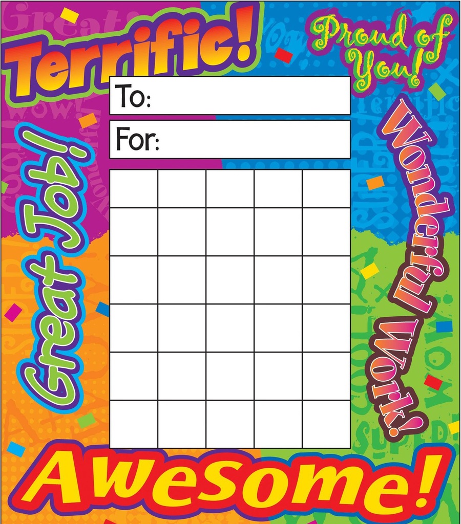 Reward Words Incentive Pad (5.25&quot;x6&quot;) (13.3cmx15.2cm) (36 charts)