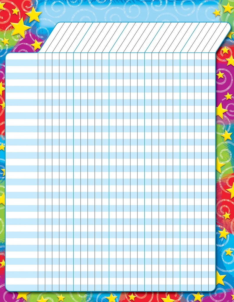 Stars ‘n Swirls Incentive Charts (17''x22'')(43cmx55.8cm)