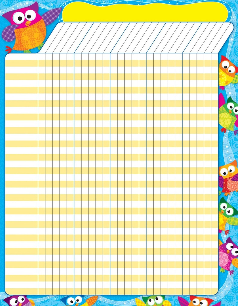 Owl-Stars! Incentive Charts (55cmx 43cm)